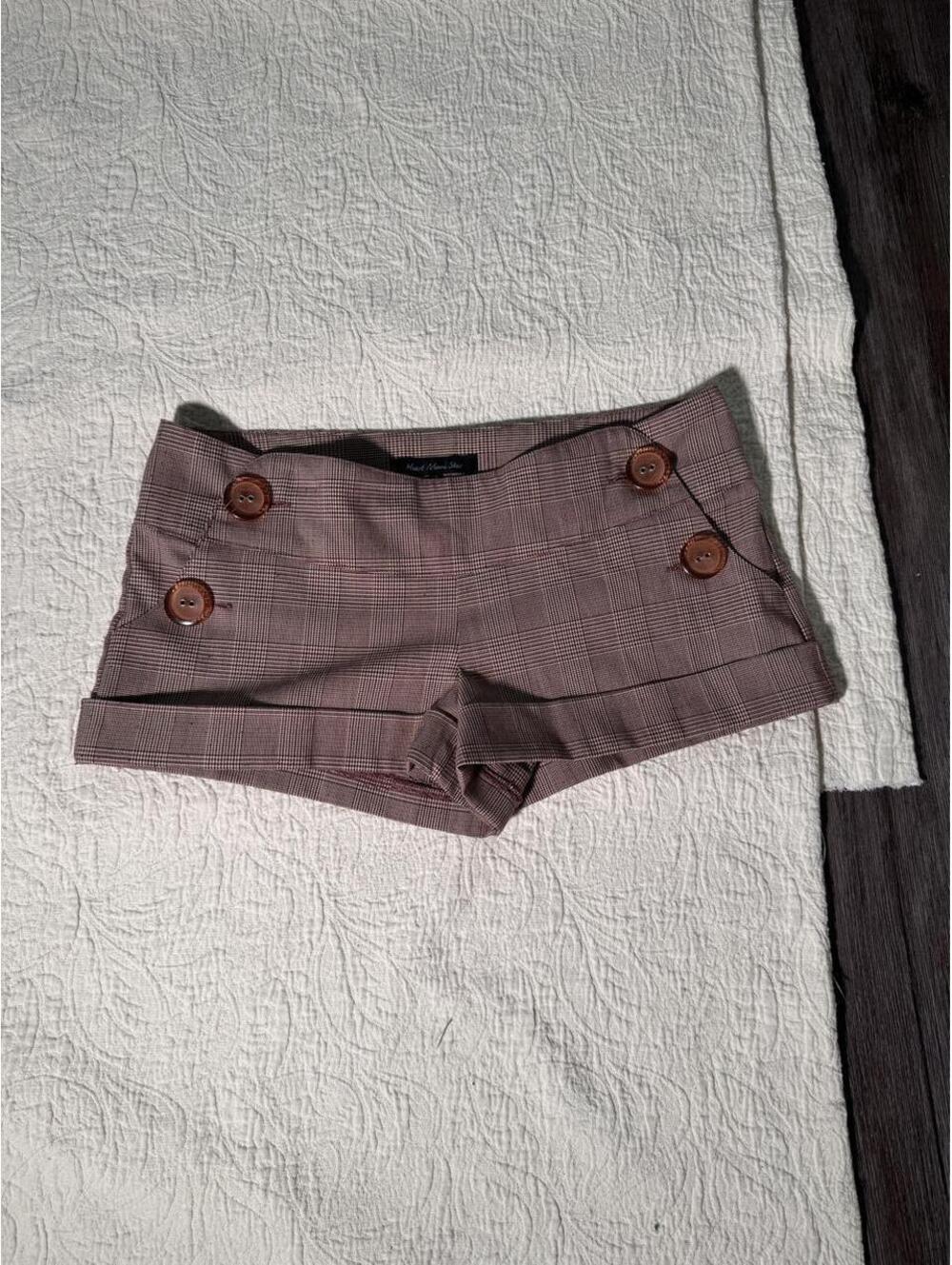 Women's Brown and Grey Shorts